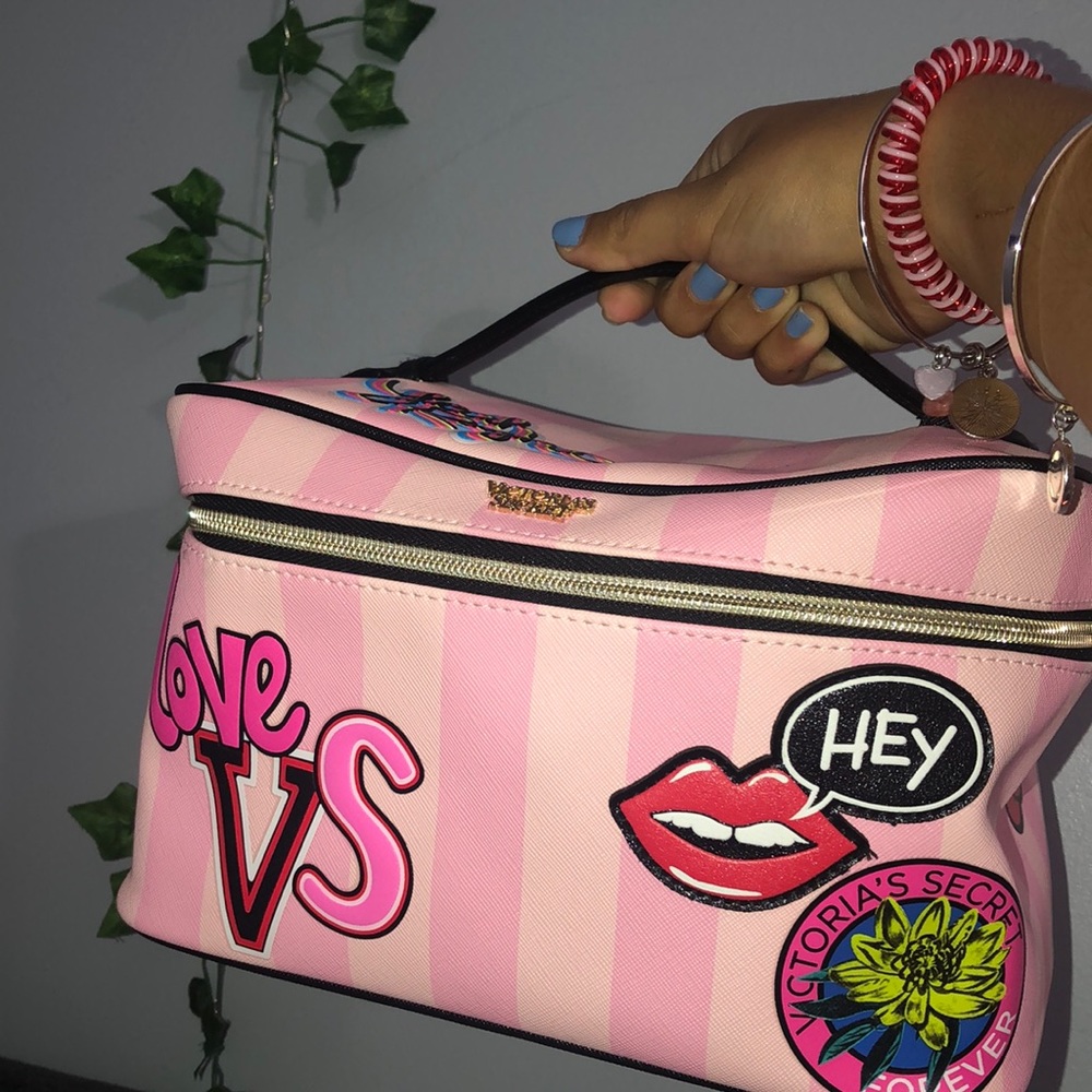 Victoria’s Secret makeup bag.